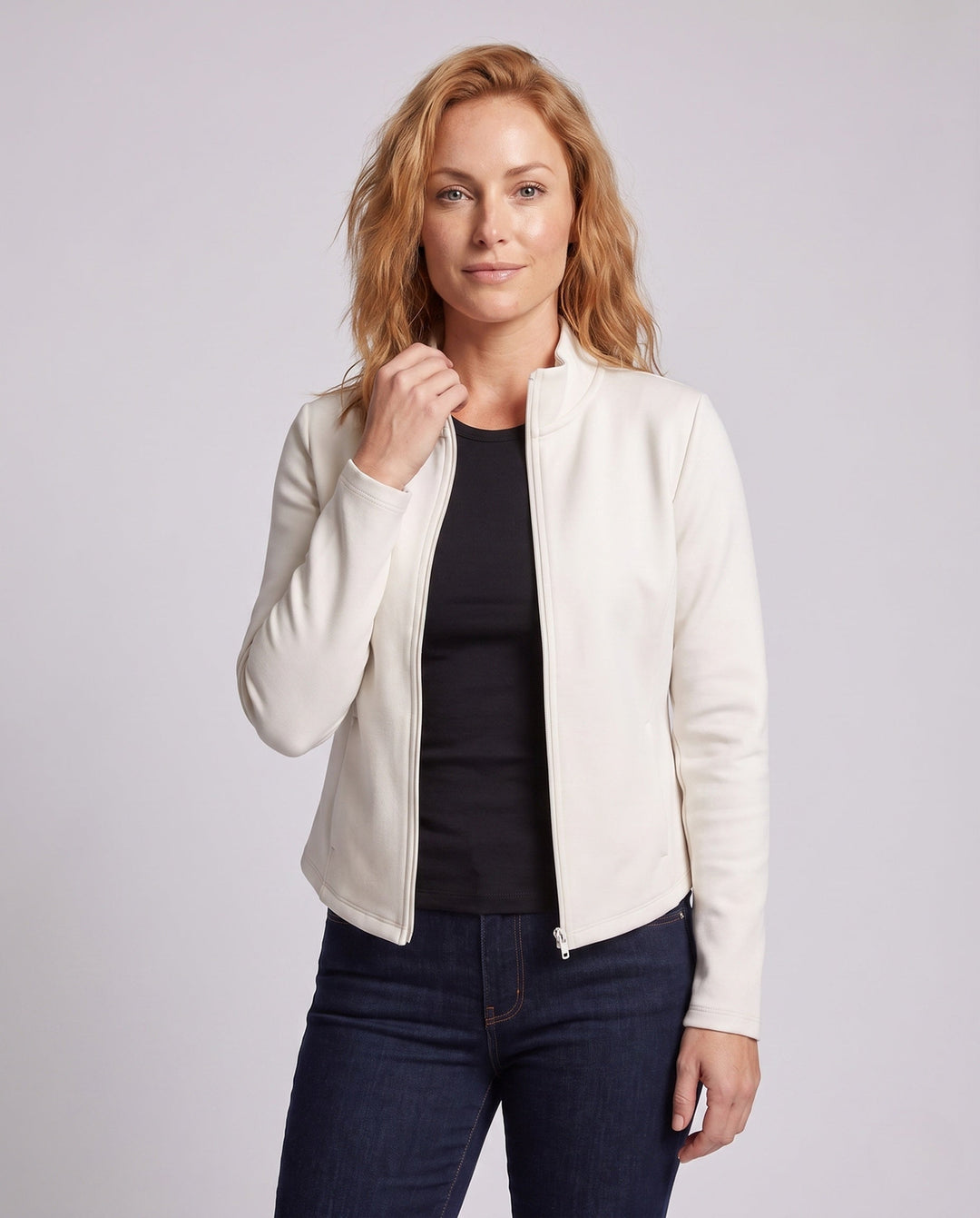 Women's Stylish Fleece Jacket with Poppy Cut Mune Fashion