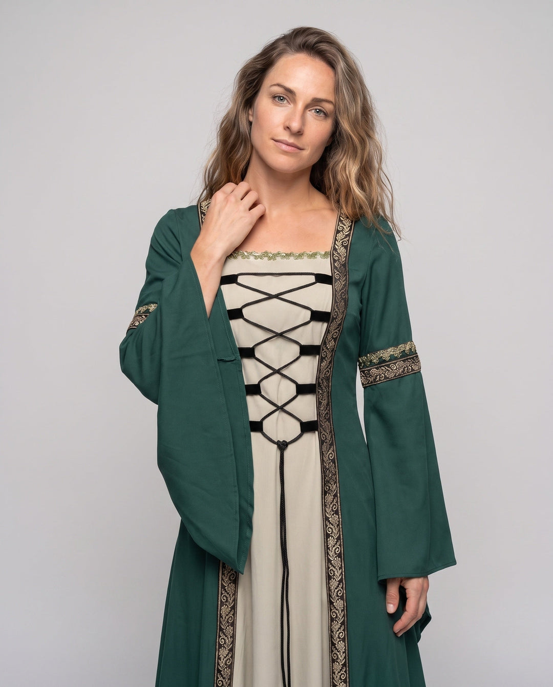 Women's historic fairy tale dress with elegant lacing design Mune Fashion
