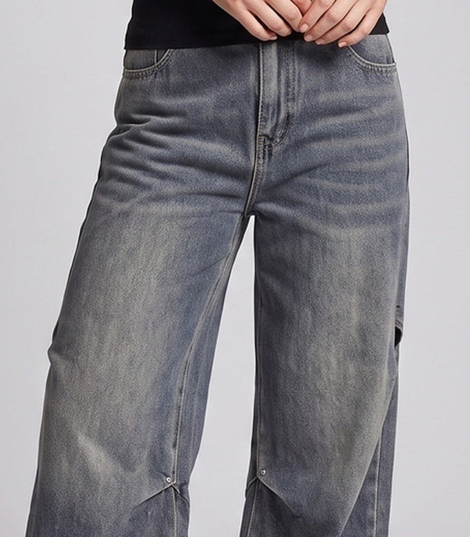 Women's Casual Loose Denim Pants Mune Fashion