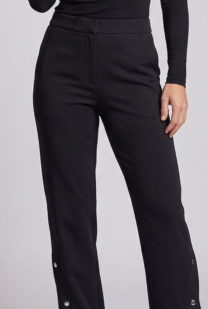 Women's Casual Loose Cargo Pants with Snap Button Mune Fashion