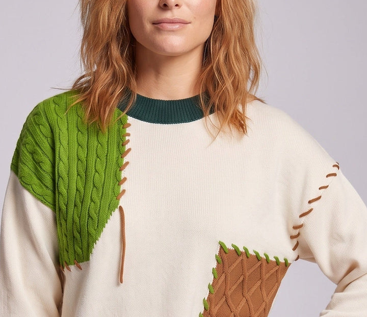 Women Oversized Knit Sweater Mune Fashion