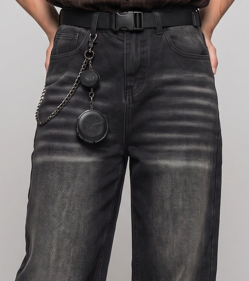 Women Wide-Cut Jeans with Extravagant Applications Mune Fashion