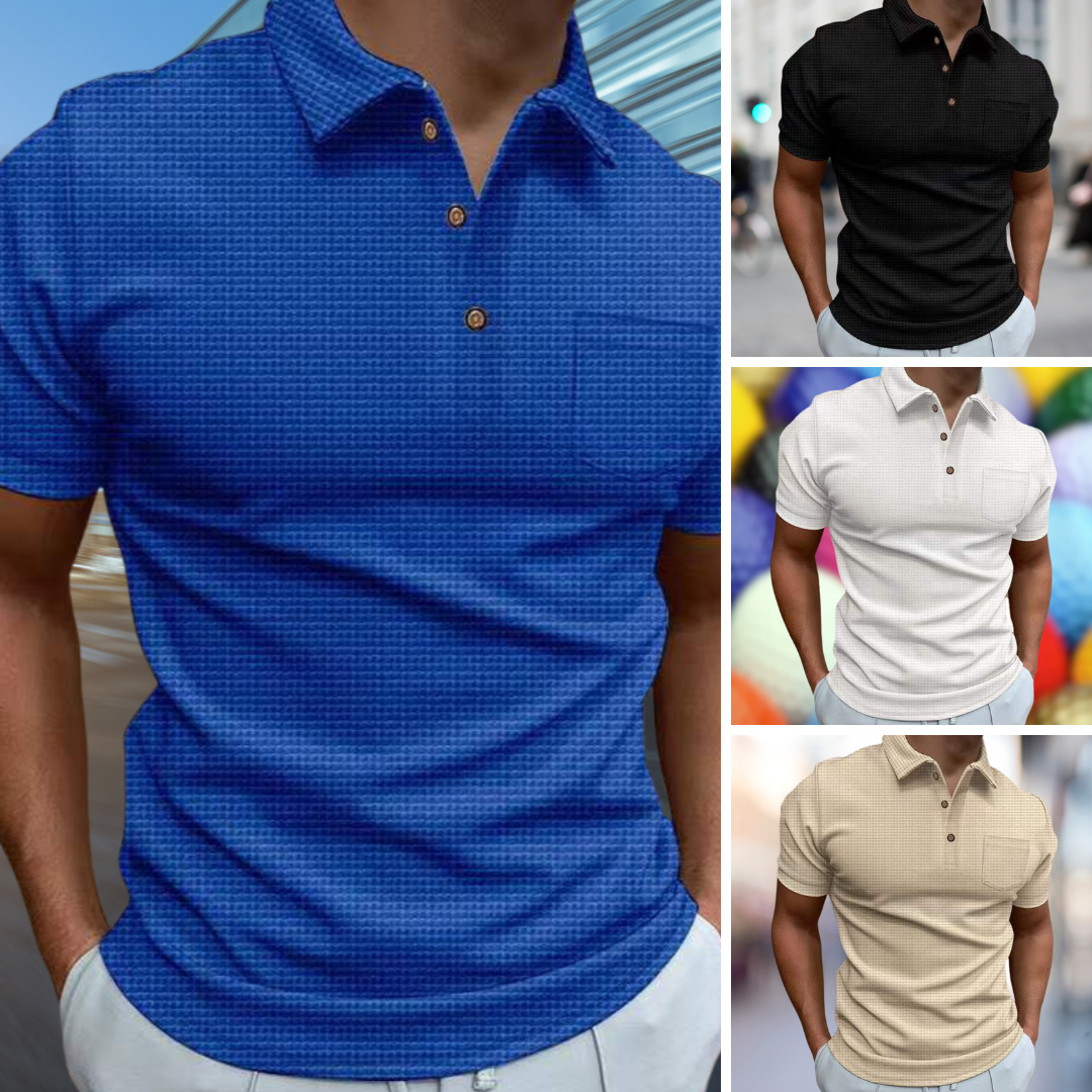 Blazej structured summer polo shirt