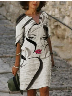Women’s Floral V-Neck Midi Dress