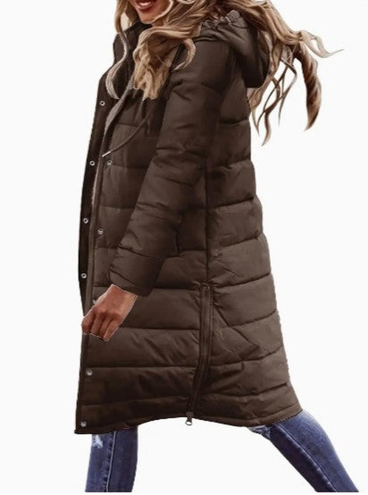 Mune | Quilted Hooded Long Winter Jacket For Women