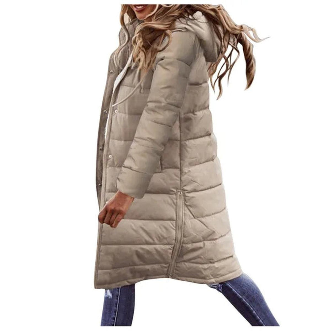 Mune | Quilted Hooded Long Winter Jacket For Women