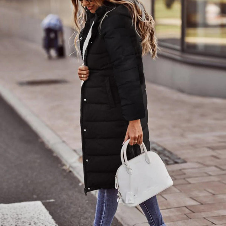 Mune | Quilted Hooded Long Winter Jacket For Women
