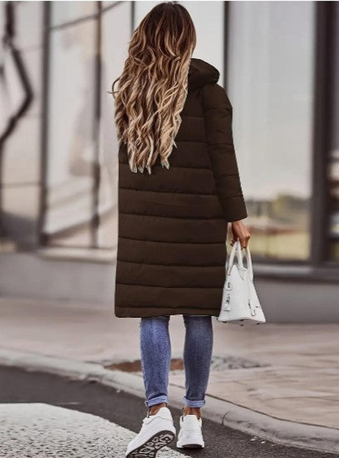 Mune | Quilted Hooded Long Winter Jacket For Women