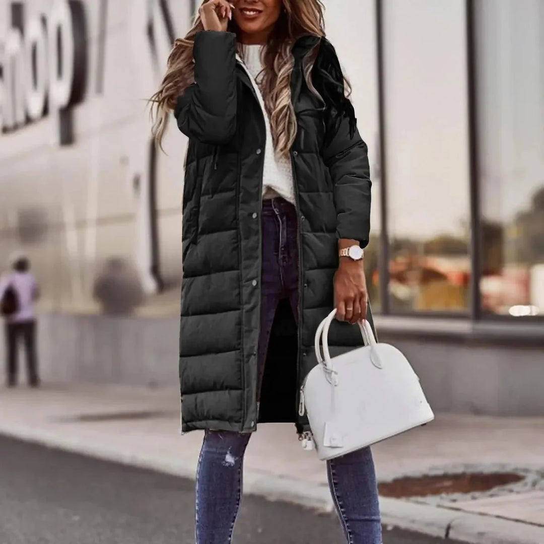 Mune | Quilted Hooded Long Winter Jacket For Women