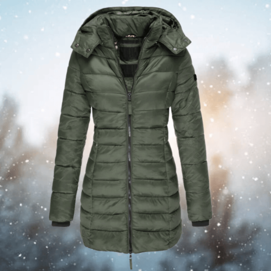 Mune | Quilted Longer Slim Fit Puffer Coat