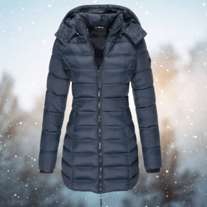 Mune | Quilted Longer Slim Fit Puffer Coat