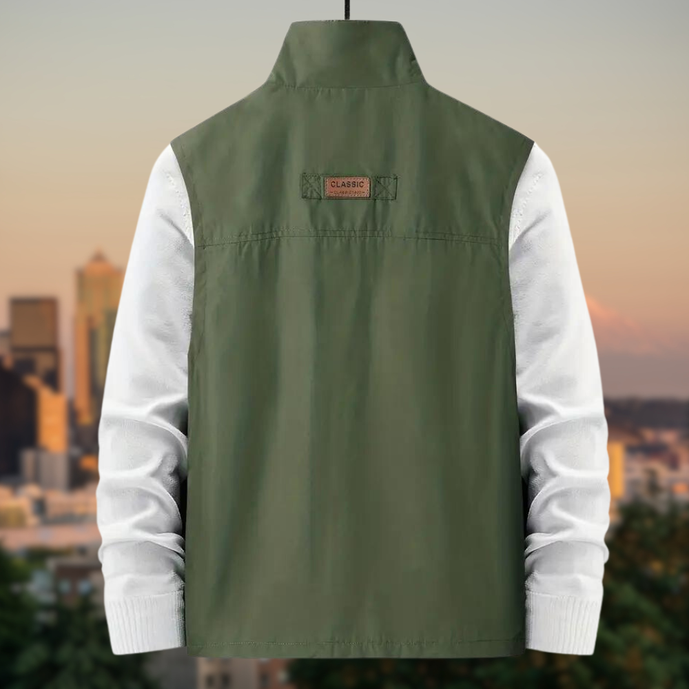 Mune | Men's Vest Multi With Pockets With Zipper