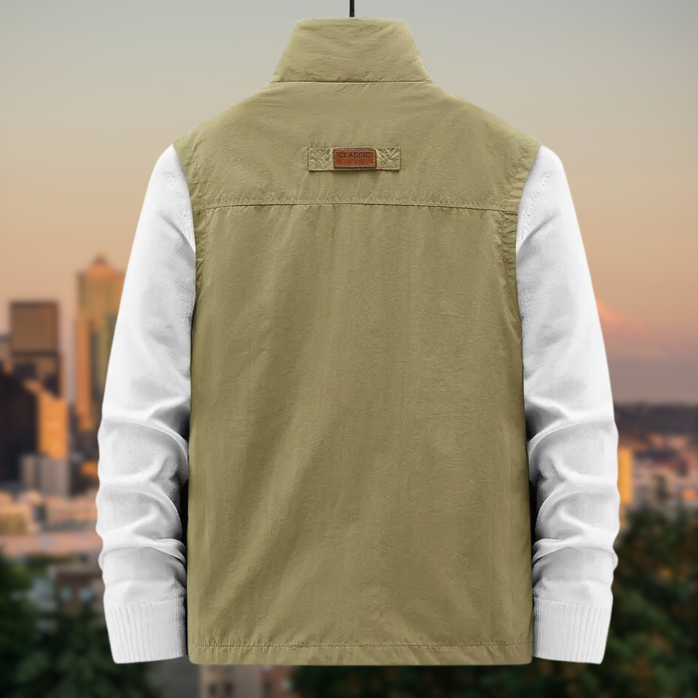 Mune | Men's Vest Multi With Pockets With Zipper