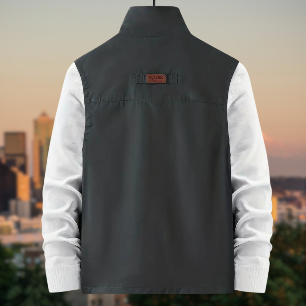 Mune | Men's Vest Multi With Pockets With Zipper