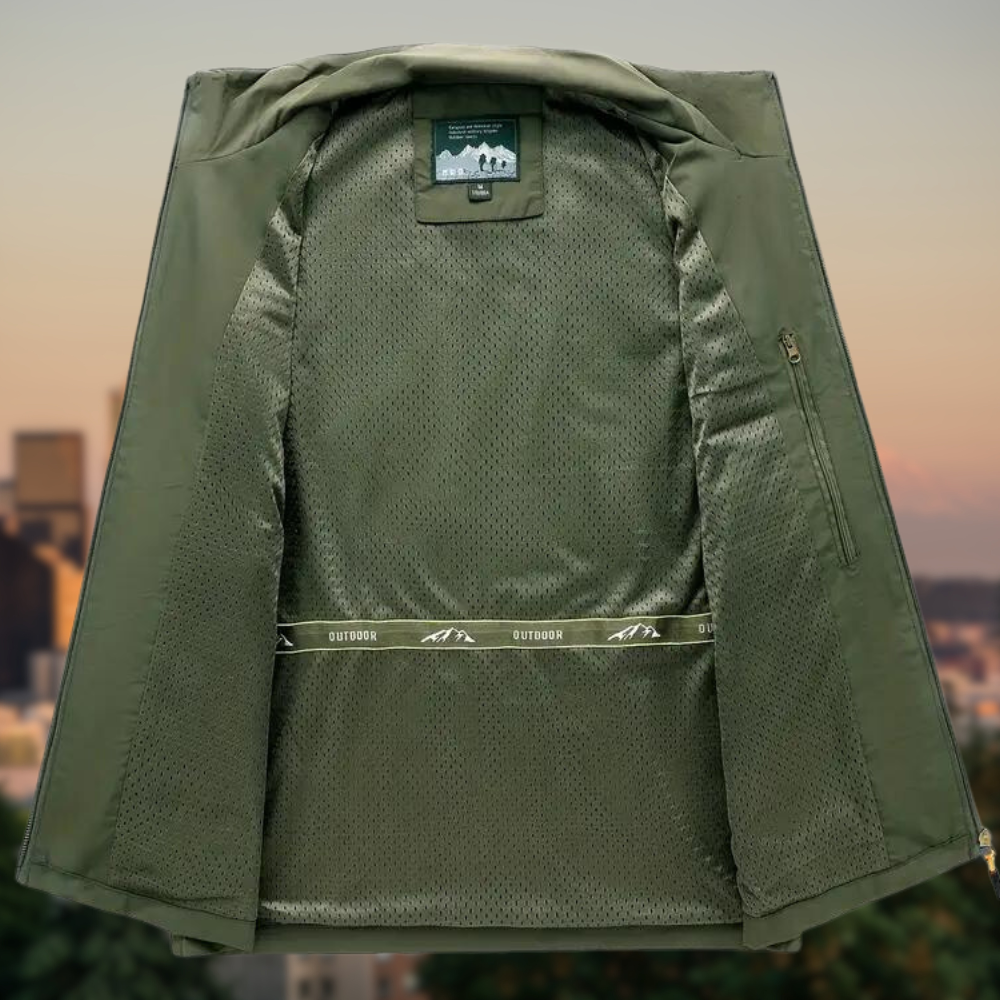 Mune | Men's Vest Multi With Pockets With Zipper
