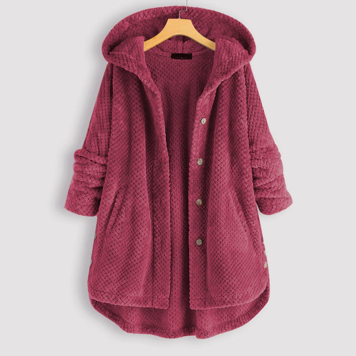 Mune | Reversible Fleece Hooded Pullover Jacket for Women Stylish and Warm Winter Clothing