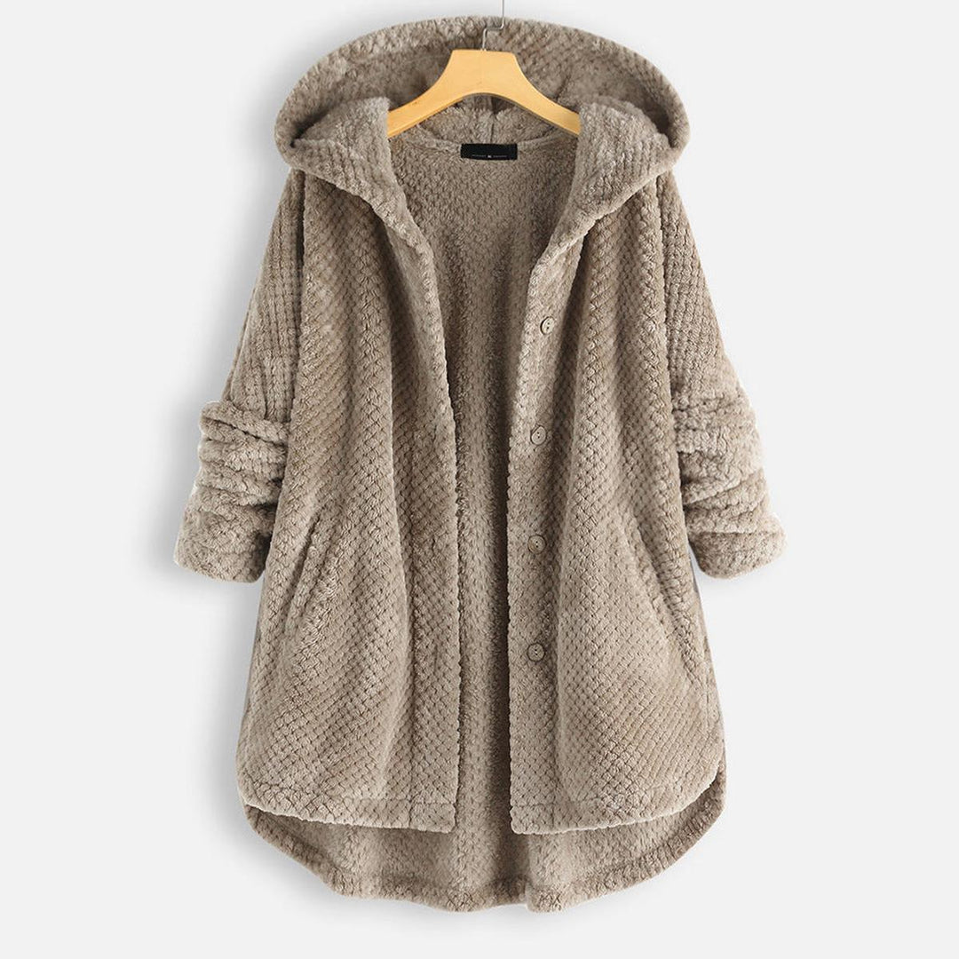 Mune | Reversible Fleece Hooded Pullover Jacket for Women Stylish and Warm Winter Clothing