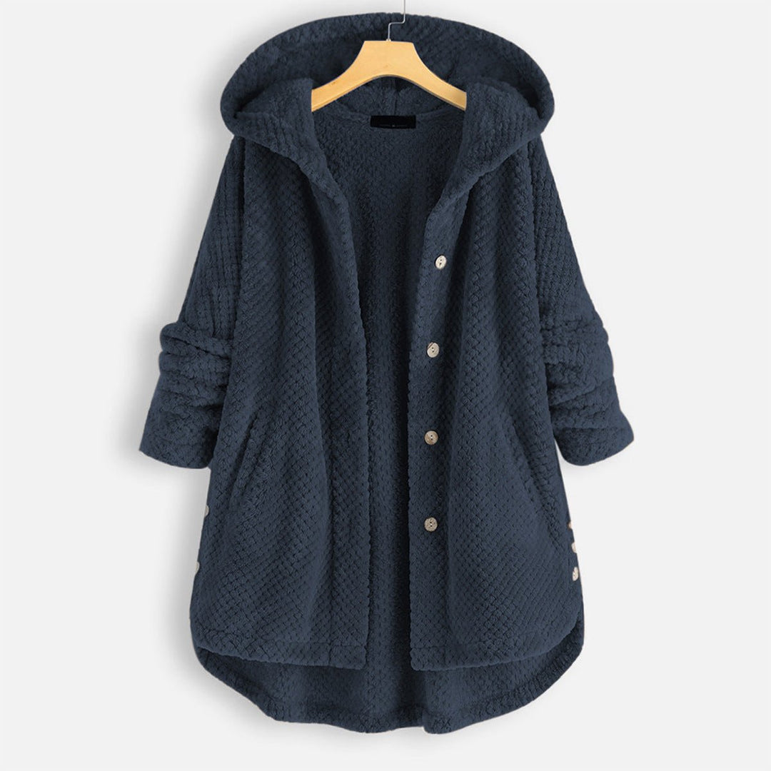 Mune | Reversible Fleece Hooded Pullover Jacket for Women Stylish and Warm Winter Clothing