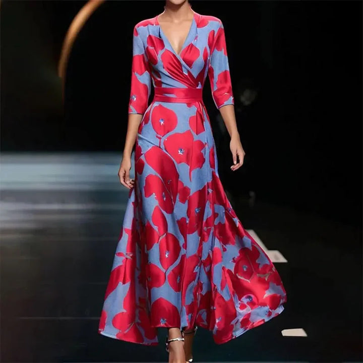 Mune Fashion | Elegant Max dress with floral pattern
