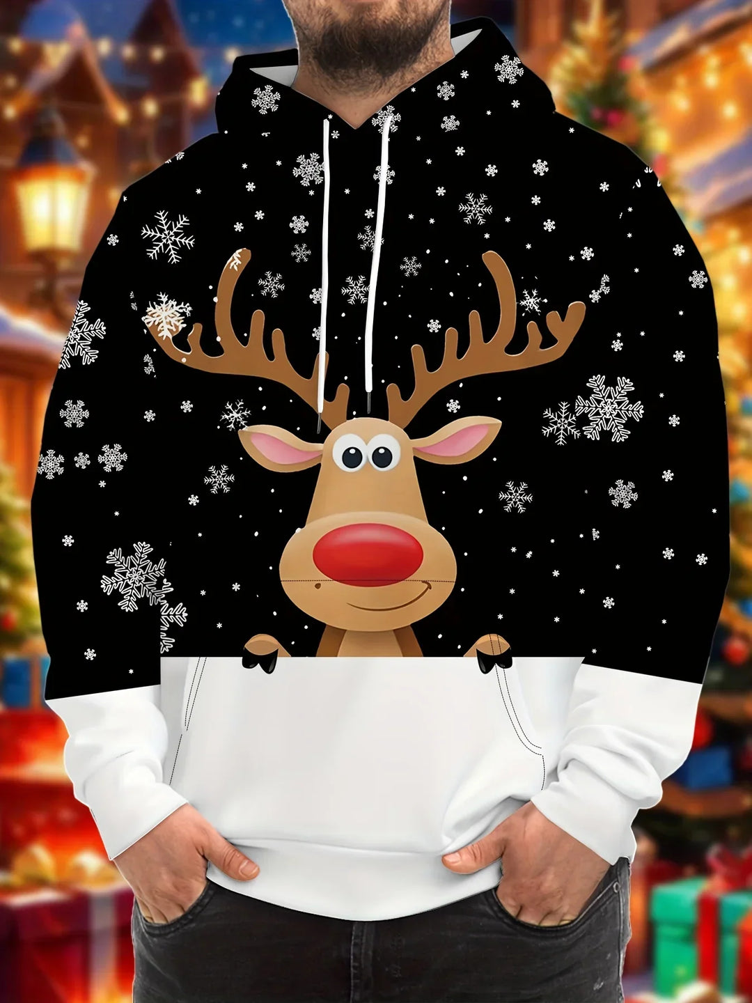 Mune | Hoodie with Christmas print - Warm & modern sweater for the holidays