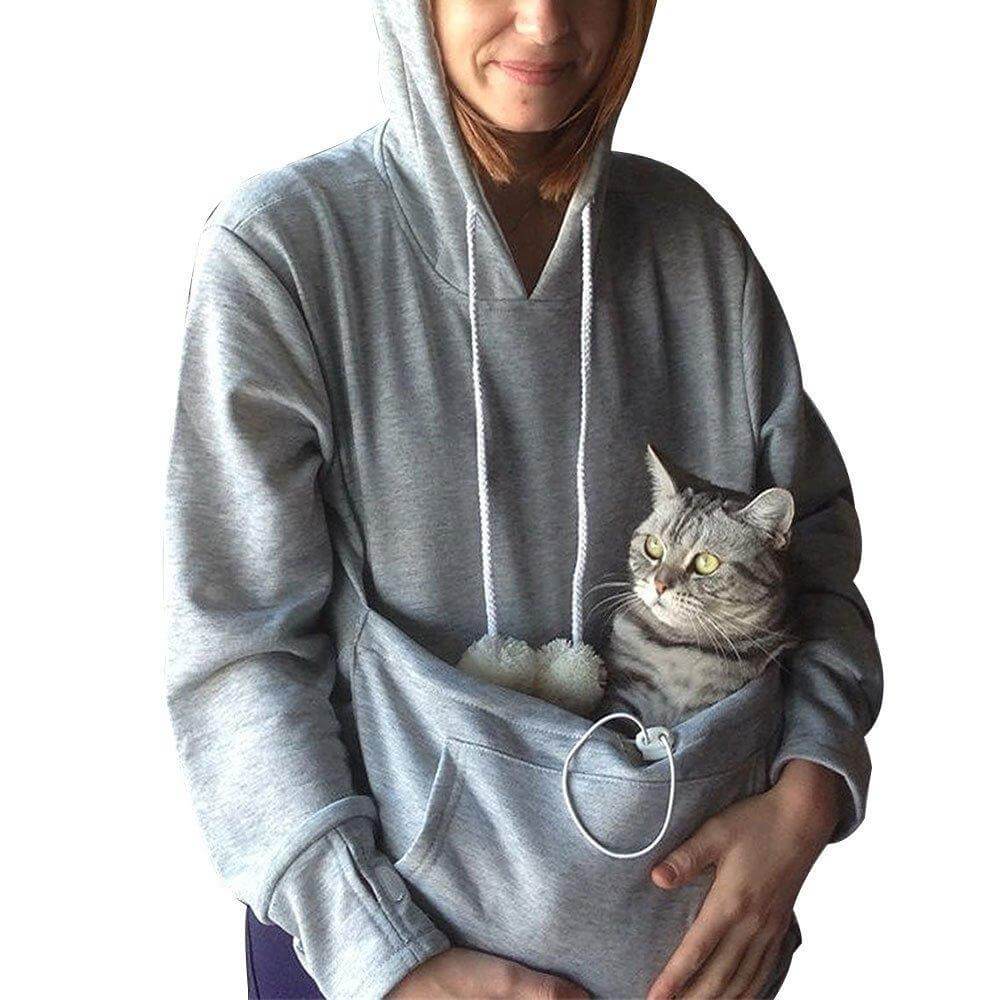 Mune | Practical Women's Hooded Sweatshirt with Pouch Pocket for Pets