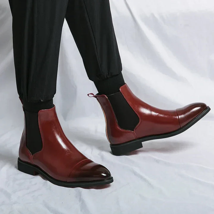 Mune | Handmade Chelsea Boots for Men with Red Soles