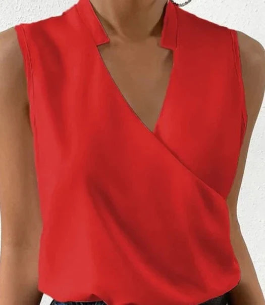 Mune | Elegant Sleeveless Solid Top