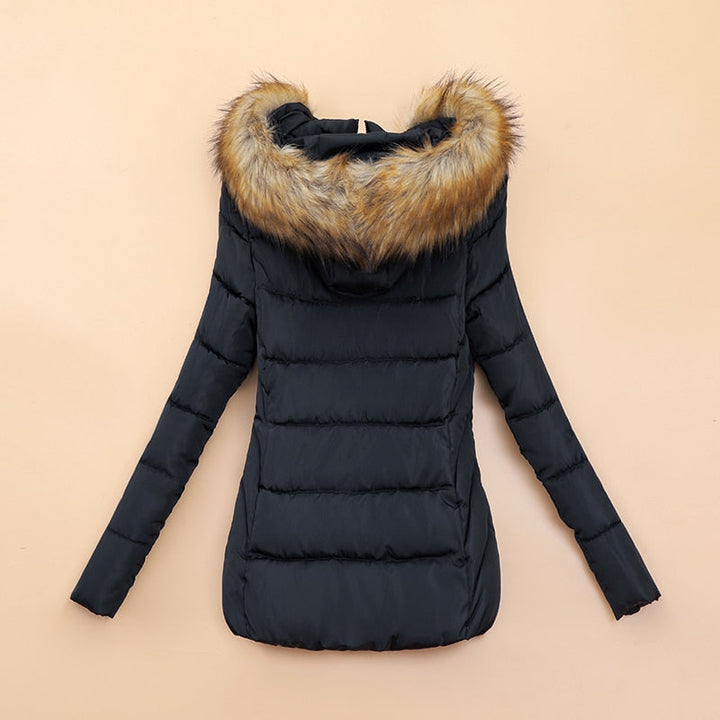 Mune | Winter Jacket with Faux Fur Collar for Women