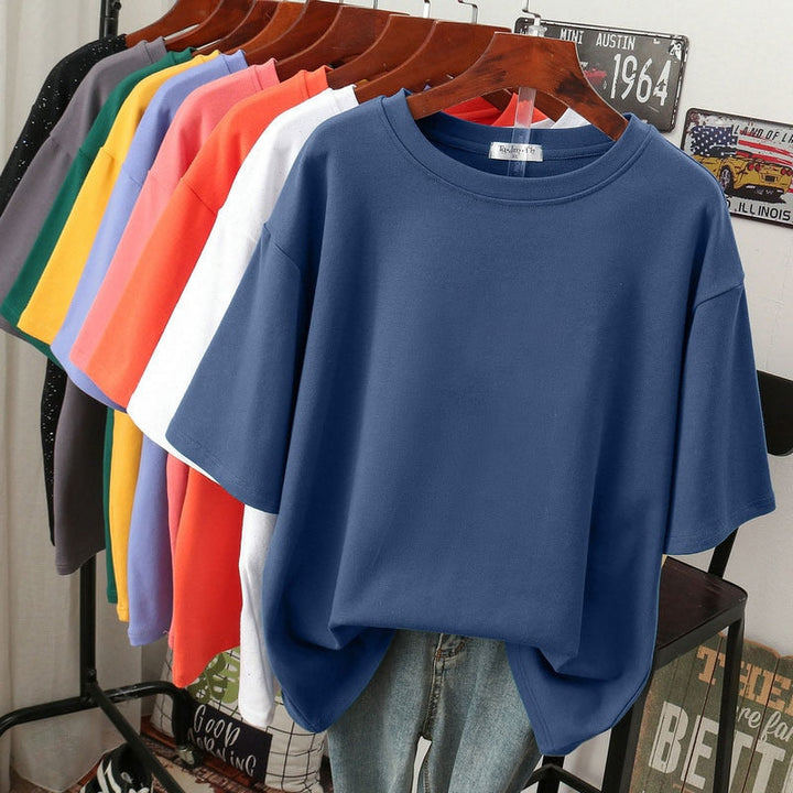 Mune Fashion | Oversized Cotton Basic T-Shirt for Women