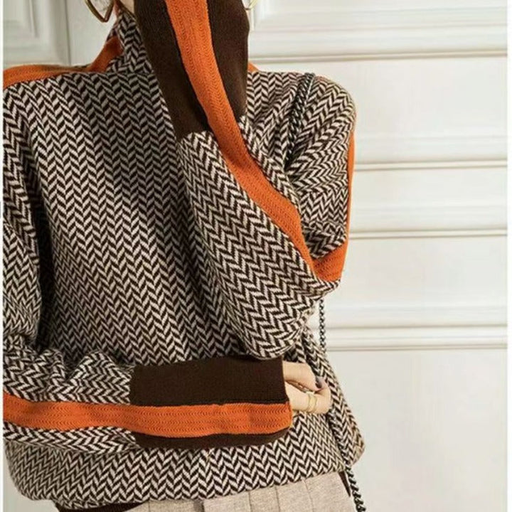Mune | Geometrically Knitted Turtleneck Sweater