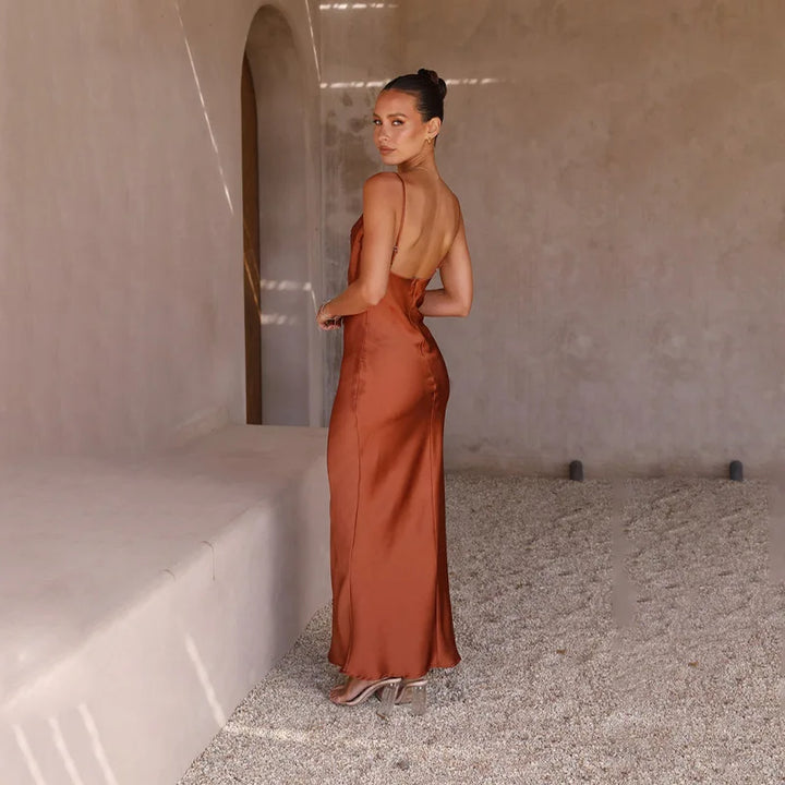 Mune Fashion | Long Satin Dress