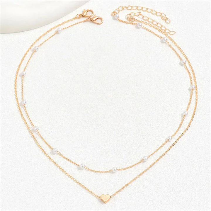 Mune | Pearl Choker Heart Necklace for Women
