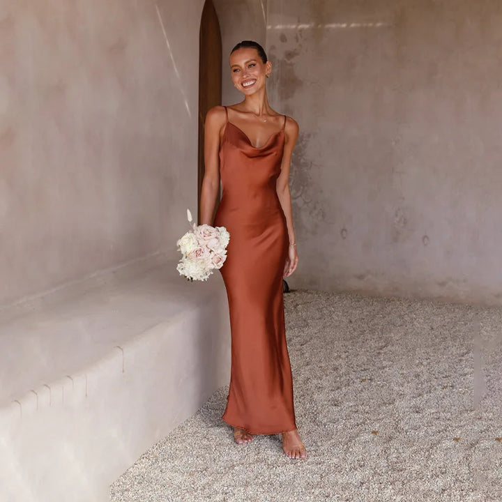 Mune Fashion | Long Satin Dress