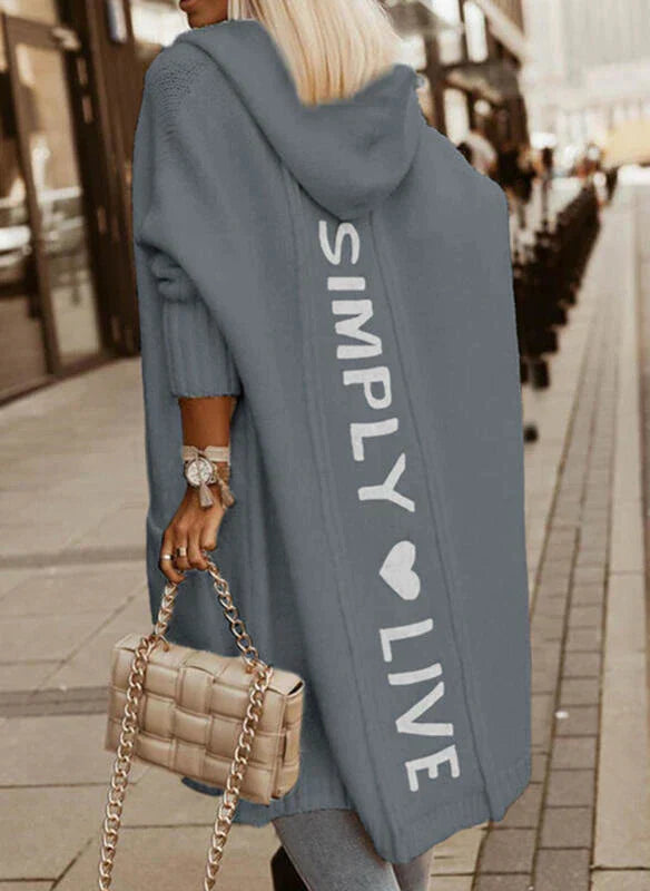 Mune | Long cardigan with hood
