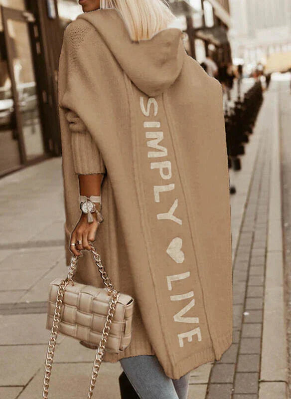 Mune | Long cardigan with hood