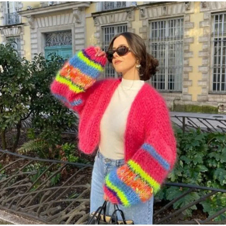 Mune | Striped Sweater with Open Design