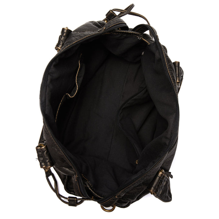 Mune | Obsidian Luxury Black Leather Handbag