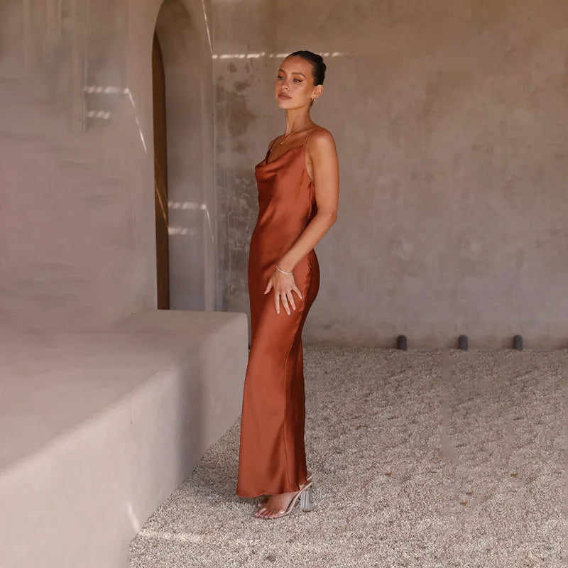 Mune Fashion | Long Satin Dress