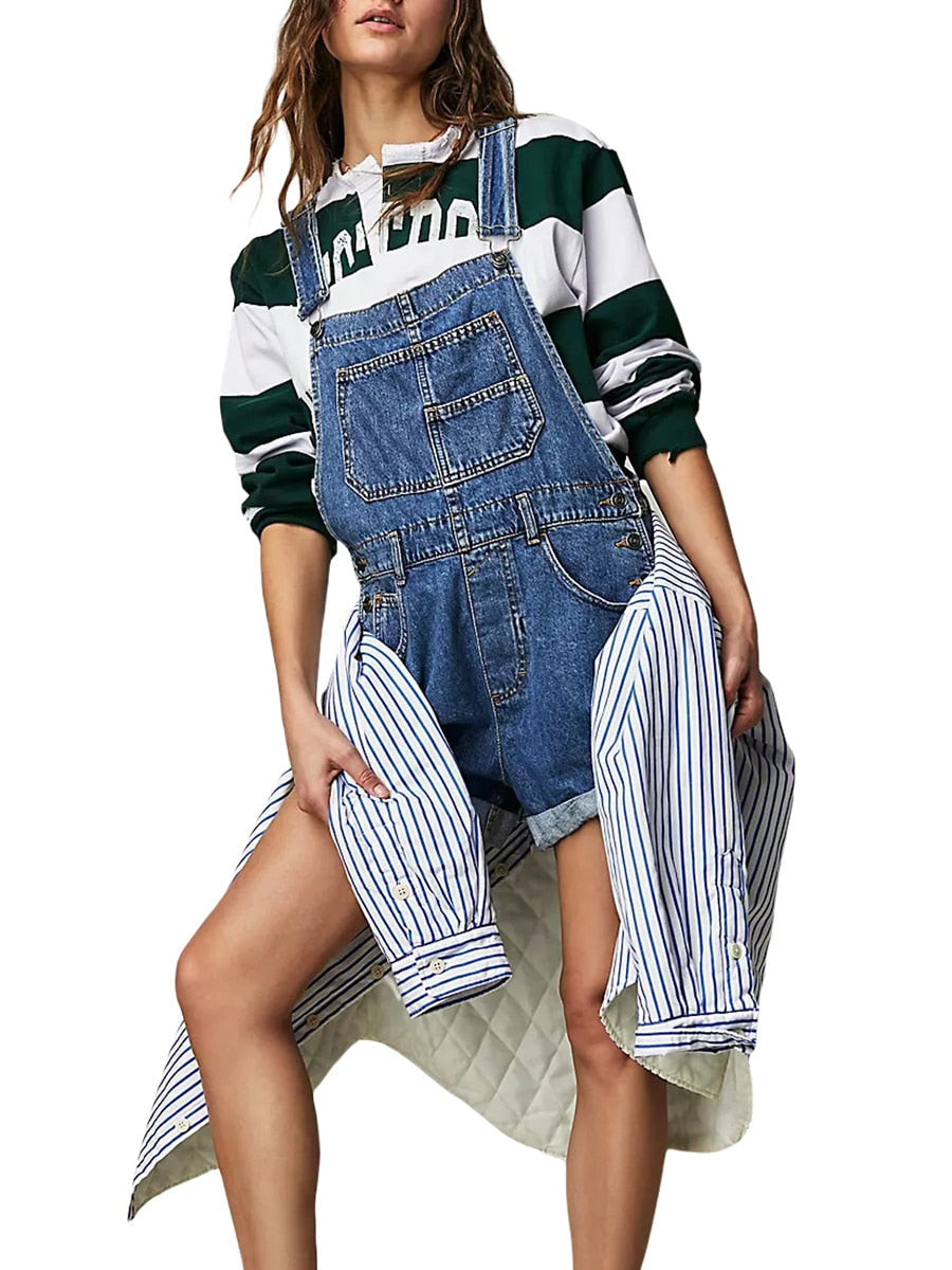 Mune Fashion | Sleeveless Denim Overall Jumpsuit for Women