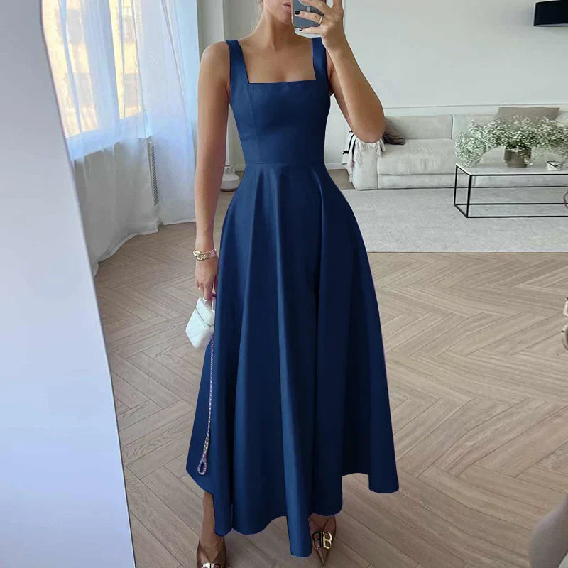 Mune Fashion | Modern Sleeveless Maxi Dress with High Waist for Women