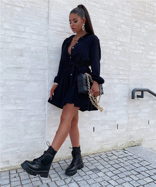 Mune | Black Dress And Belt