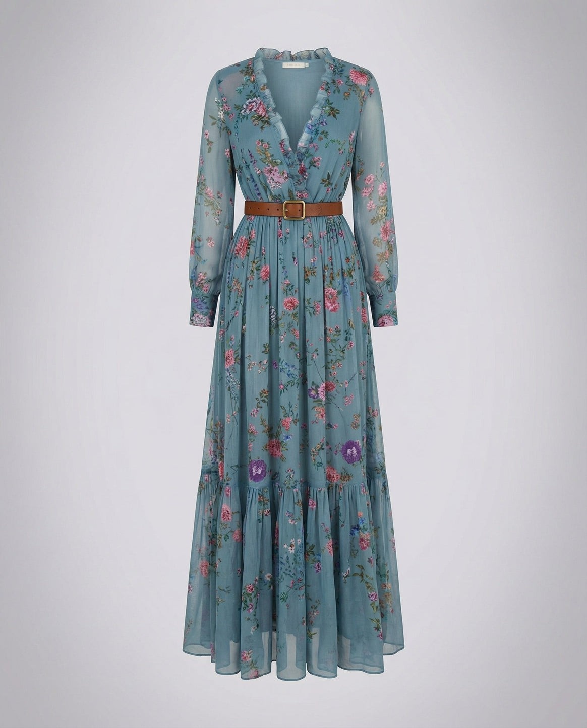 Boho Maxi dress with V-neck
