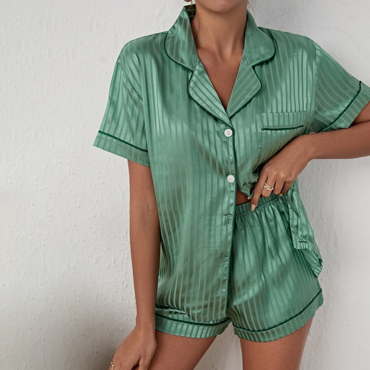 Mune Fashion | Satin Pyjama Set for Women Loungewear