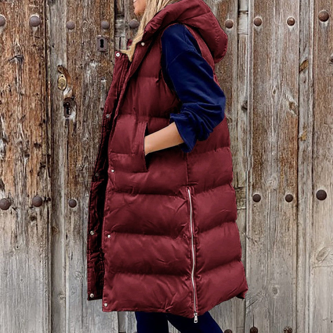 Mune | Hooded Long Vest Casual Fashion Single-Breasted Jacket