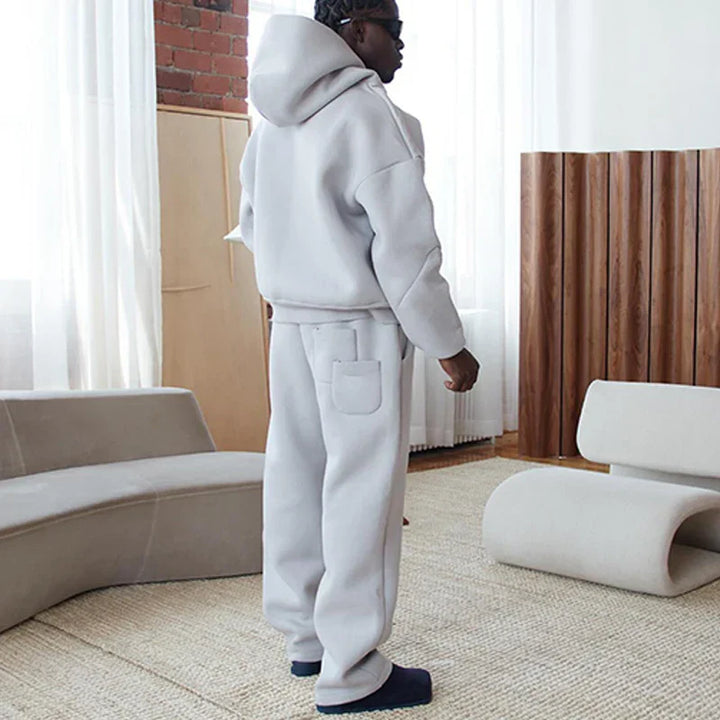 Mune | Cotton Tracksuit Hoodie & Straight Pants 2 Piece