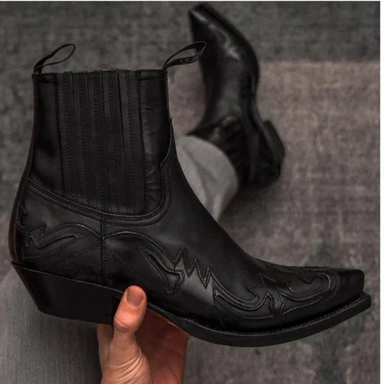 Traditional Western Cowboy Style Boots For Men