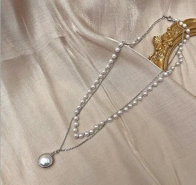 Mune | Pearl Choker Heart Necklace for Women