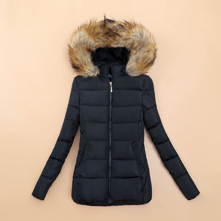 Mune | Winter Jacket with Faux Fur Collar for Women
