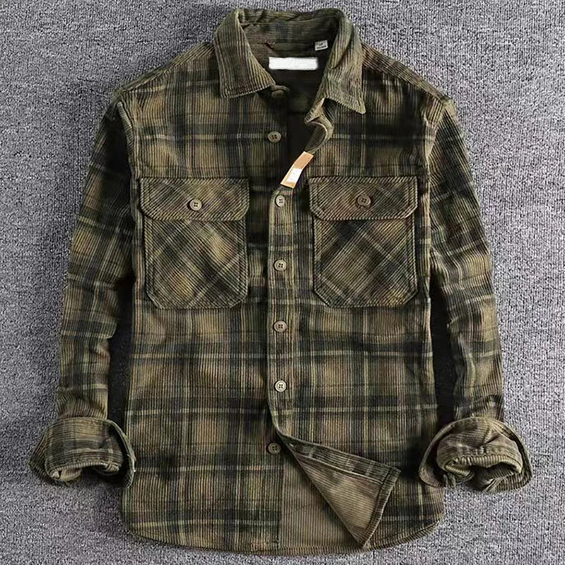 Men’s Casual Plaid Flannel Shirt