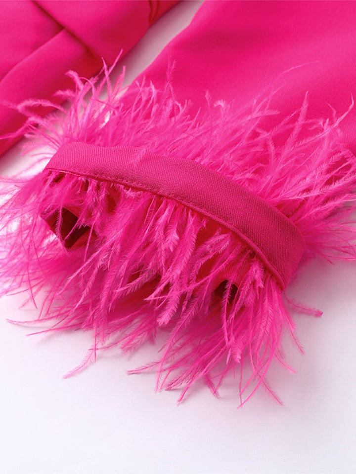 Mune | Blazer with Feathers